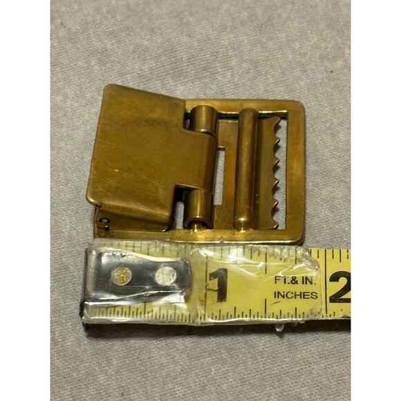 VTG US Military 1970 Vietnam Era Marine Brass Belt Buckle - Picture 4 of 6